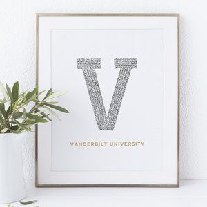 Vanderbilt University Word Art